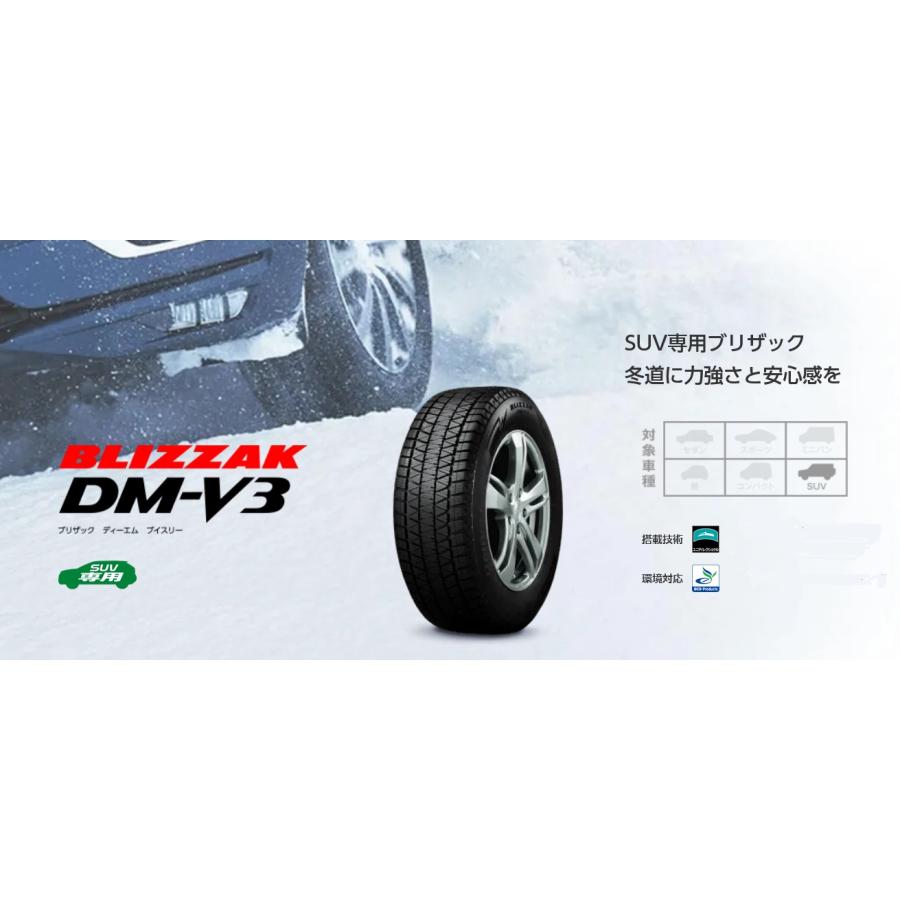 235/50R19 99Q ブリザック DM-V3 ブリヂストン スタッドレスタイヤ SUV/4X4用 【メーカー取り寄せ商品】の画像
