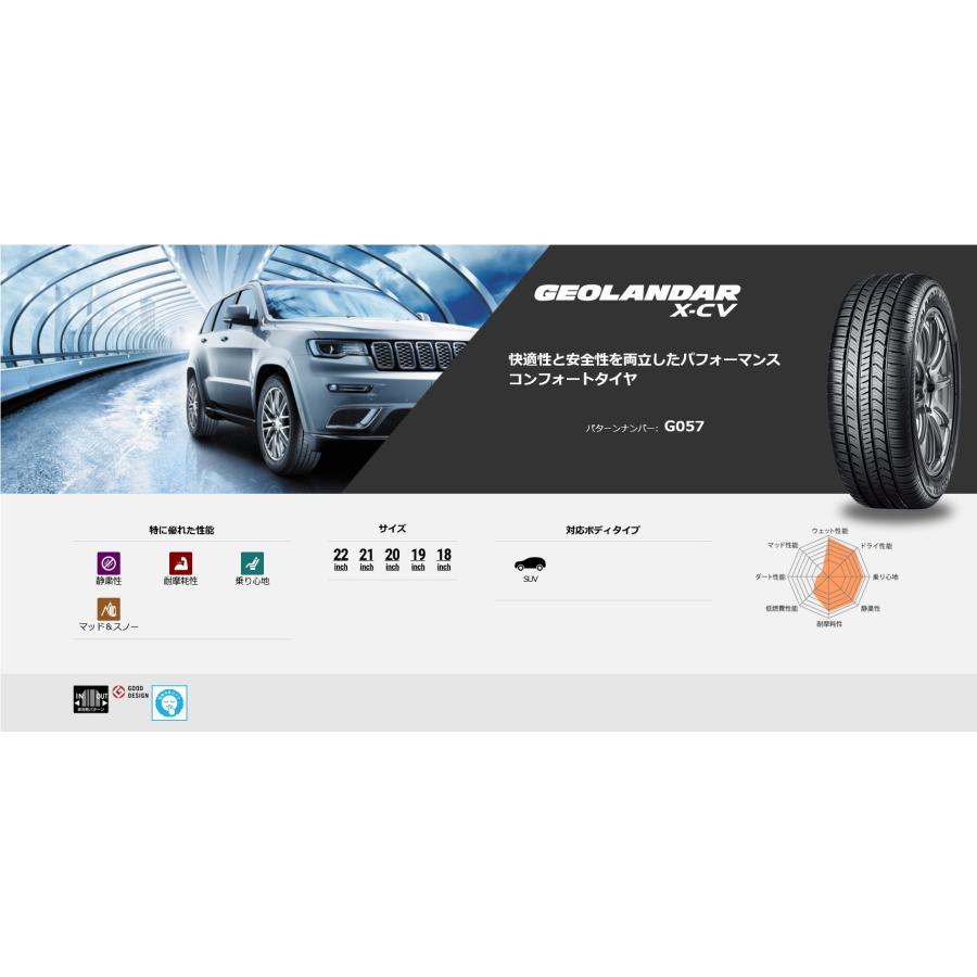 265/50R20 111W XL  ヨコハマ ジオランダー X-CV G057 SUV用タイヤ 【メーカー取り寄せ商品】_1