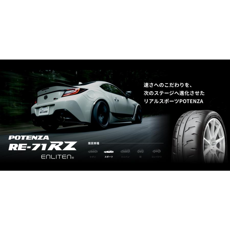 205/60R15 91H ポテンザ RE-71RZ ブリヂストン リアルスポーツタイヤ 【メーカー取り寄せ商品】_1