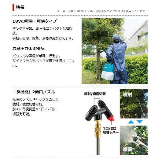 マキタ（makita） 18V 充電式噴霧器 5L MUS054DZ（本体のみ） : プロ