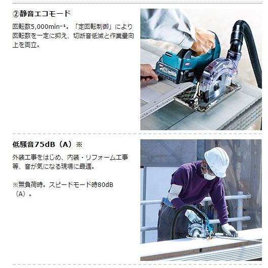 マキタ（makita） 40Vmax(2.5Ah) 125mm充電式防じんマルノコ KS002GRDX 