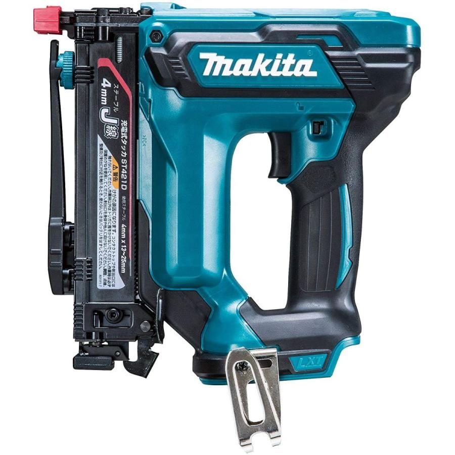 マキタ マキタ 18V 4mm幅充電式タッカ ST421DZK（本体のみ） : プロ 