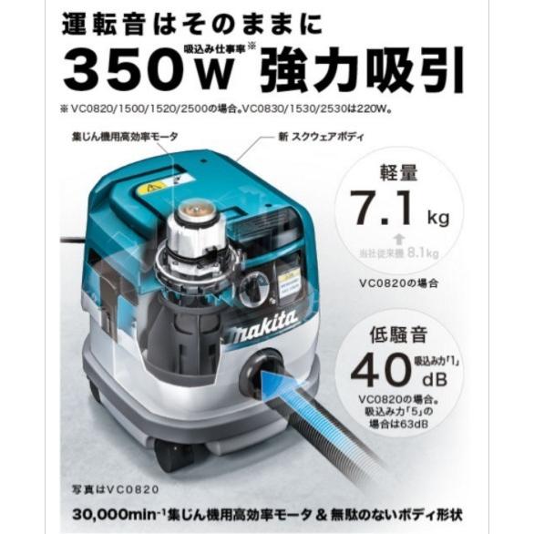 マキタ（makita） 集じん機 VC0820 : プロショップ三省堂 - 通販