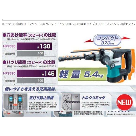 マキタ（makita） ハンマドリル(六角シャンク) HR3530 : プロショップ
