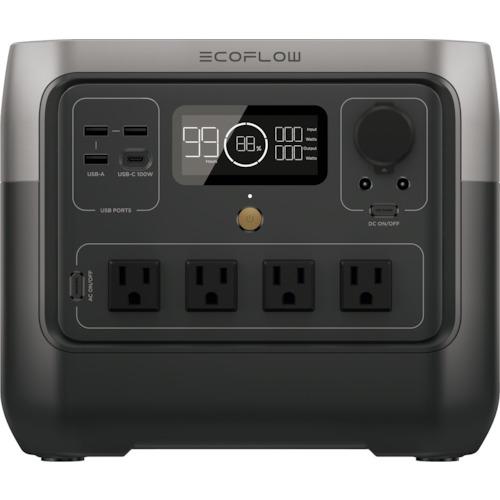 代引不可】EcoFlow ポータブル電源 RIVER2 Pro ZMR620-B-JP : プロ