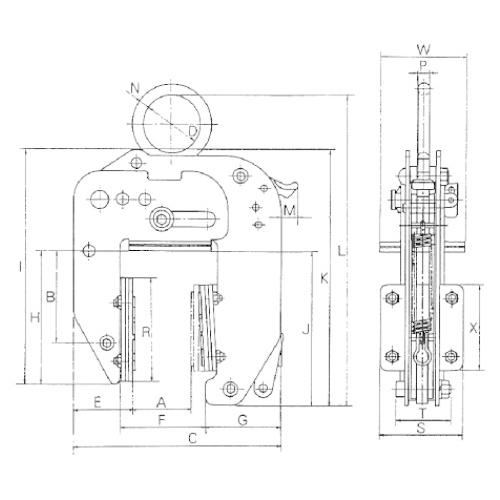 【代引不可】イーグルクランプ　パネル用クランプ　EWPA型　EWPA-150_2