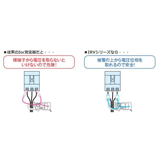 代引不可】マルチ 非接触Io/Iorクランプリーカー MCL-500IRV