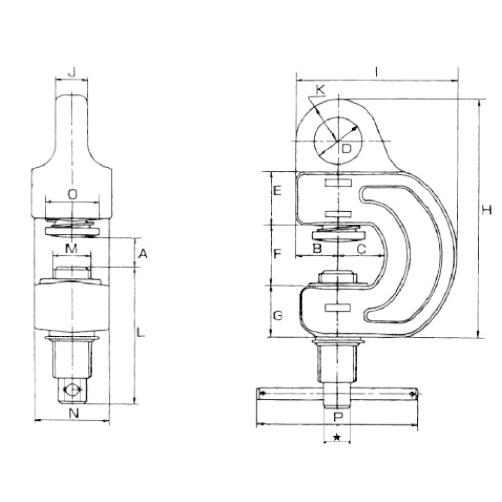 【代引不可】イーグルクランプ　ねじ式全方向クランプ　SBN型　SBN-1(1-30)_2