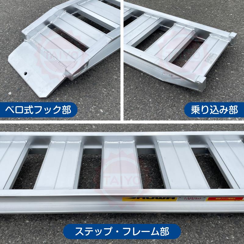 4t/セット【全長3750・有効幅450(mm)】昭和アルミブリッジ・GP 4t/セット【全長3750・有効幅450(mm)】昭和アルミブリッジ・GP