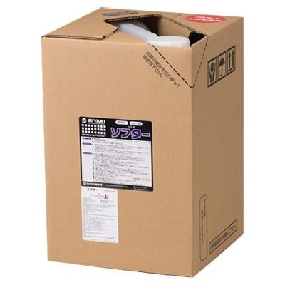 ミヤキ ソフター 18L 業務用 石材用洗浄中和剤 代引不可