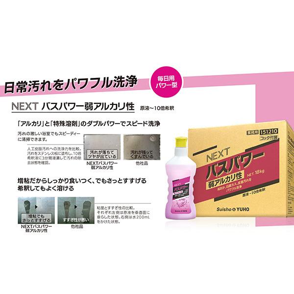 ミッケル化学 NEXTバスパワー弱アルカリ性 18kg 業務用 お風呂洗剤_1