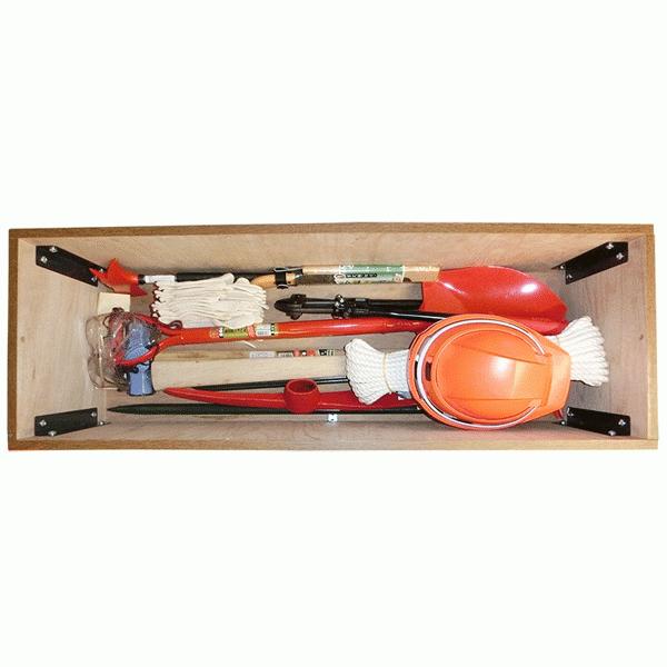 浅香工業(/A) 災害救助用常備ツールセット　ベンチ収納型 219450の画像