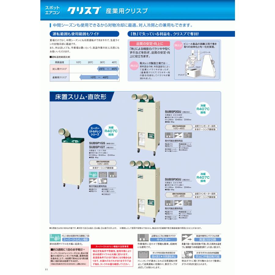 法人のみ ダイキン (/AL) クリスプ スポットエアコン 3相200V 3人用 天