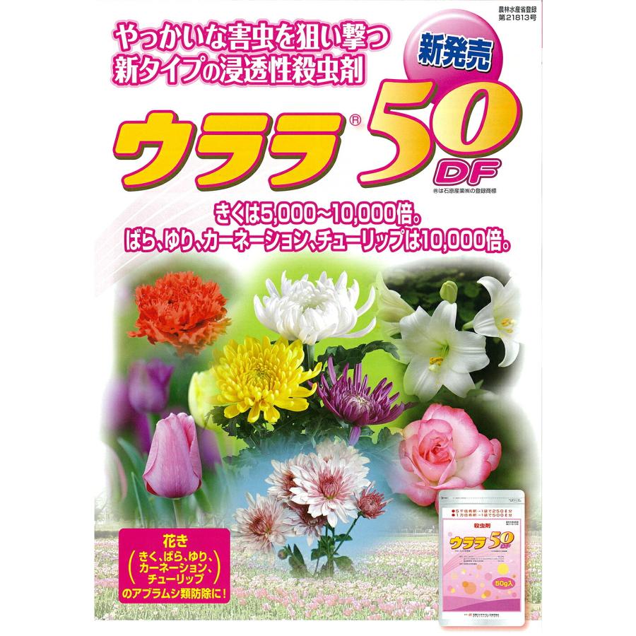 石原バイオ(/A) ウララ50DF 50g アザミウマ類・アブラムシ類の殺虫剤 : ProShop伊達 - 通販 - Yahoo!ショッピング