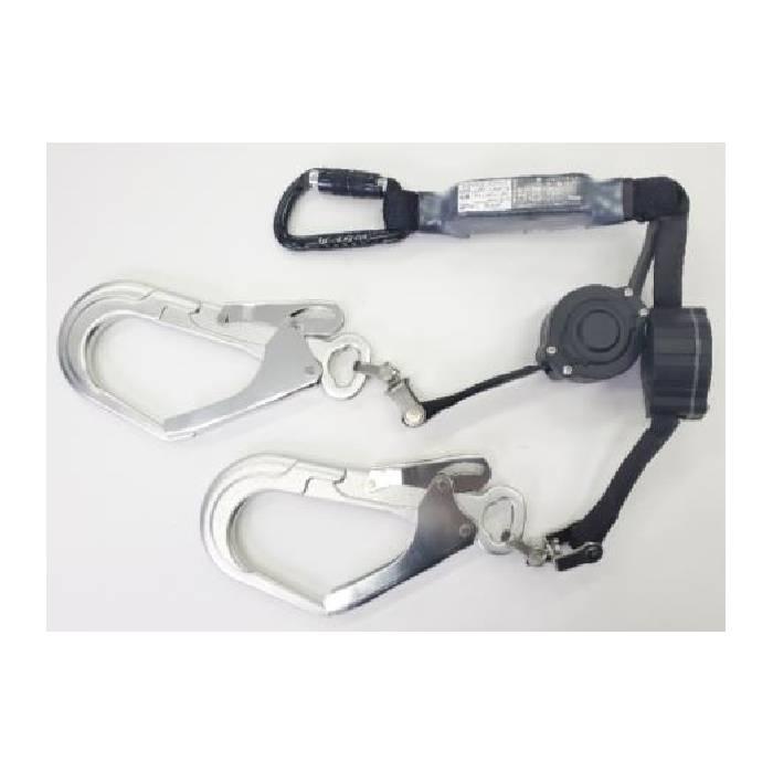 二丁掛け巻取り式安全帯 タニザワ 2丁掛け ST#5701-2JQUG 巻取式ランヤード(第一種適合