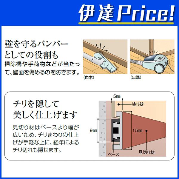四国化成 補助材 内装用見切り材 見切り材c 出隅用 4本入 選べる5色 Mkn C I Sikoku Mkn C Proshop伊達 通販 Yahoo ショッピング