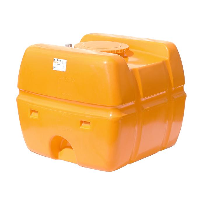スイコー(/AL) スーパーローリータンク 1000L オレンジ 農業の散水 