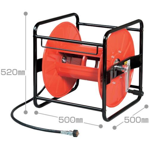 スーパー工業 法人のみ (/AN) ホースリール L 60m巻 横置型 ワンタッチ