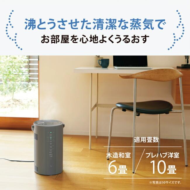象印 (/AN) スチーム式 加湿器 3L グレー 灰色 2025年モデル 3