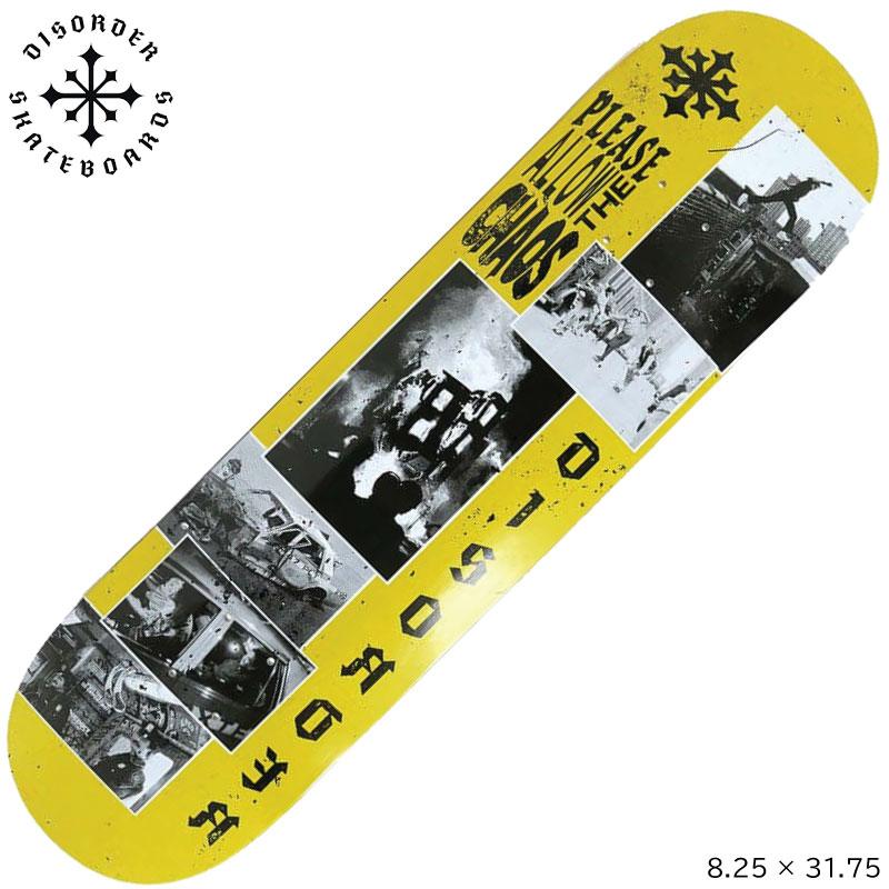 ディスオーダー デッキ DISORDER TEAM GRAPHIC STAMPED YELLOW deck