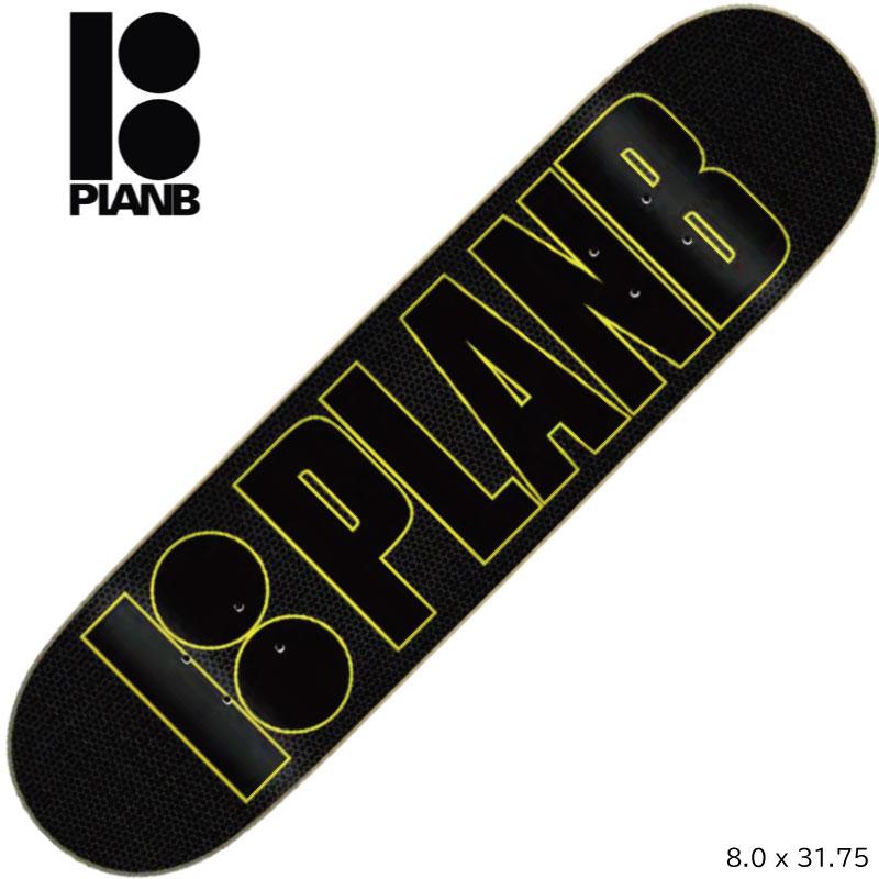 PLAN B（プランビー） デッキ PLAN B IMPULSE TEAM 8.0 BLACK スケート