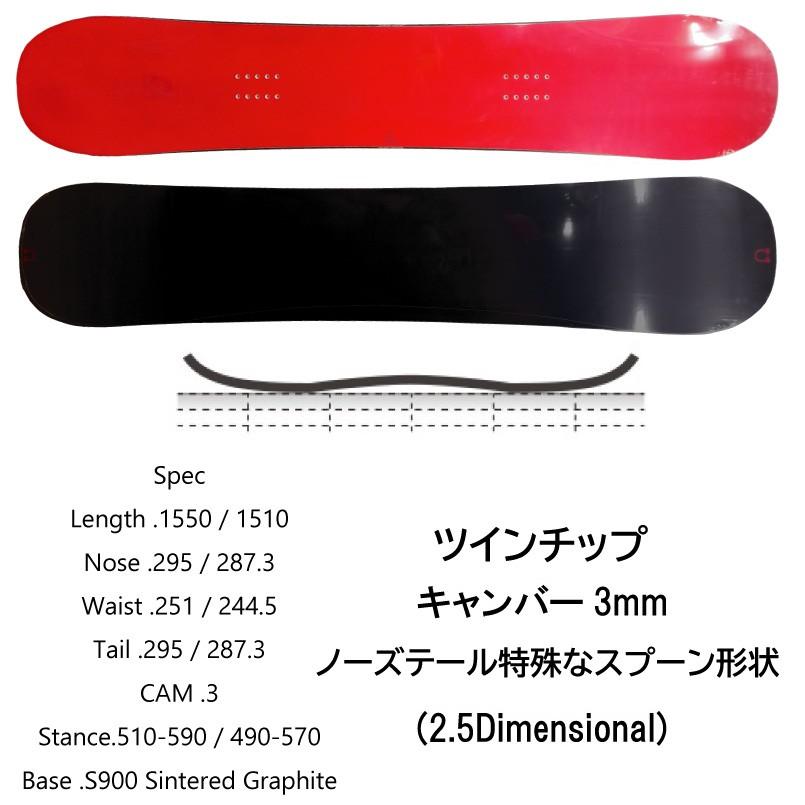 スノーボード UMLAUT TWIN 1550 UMLAUT ART RIDE TWIN 155