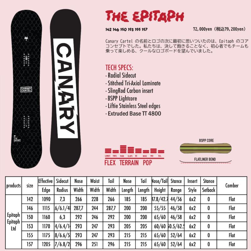 カナディーカーテル ノーボード CANARY CARTEL Epitaph 2025 2026