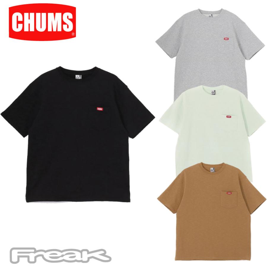 CHUMS キーストーンショートスリーブポケットクルートップ Tシャツ 3