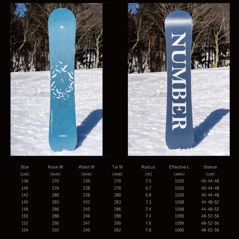 予約 NUMBER SNOWBOARDS X（テン）26-27 ナンバースノーボード