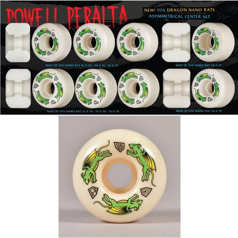 スケートボード ホイール Dragon Formula グリーン スケボー POWELL（パウエル） ドラゴン ウィール ナノ ラット ドラゴン ウィール