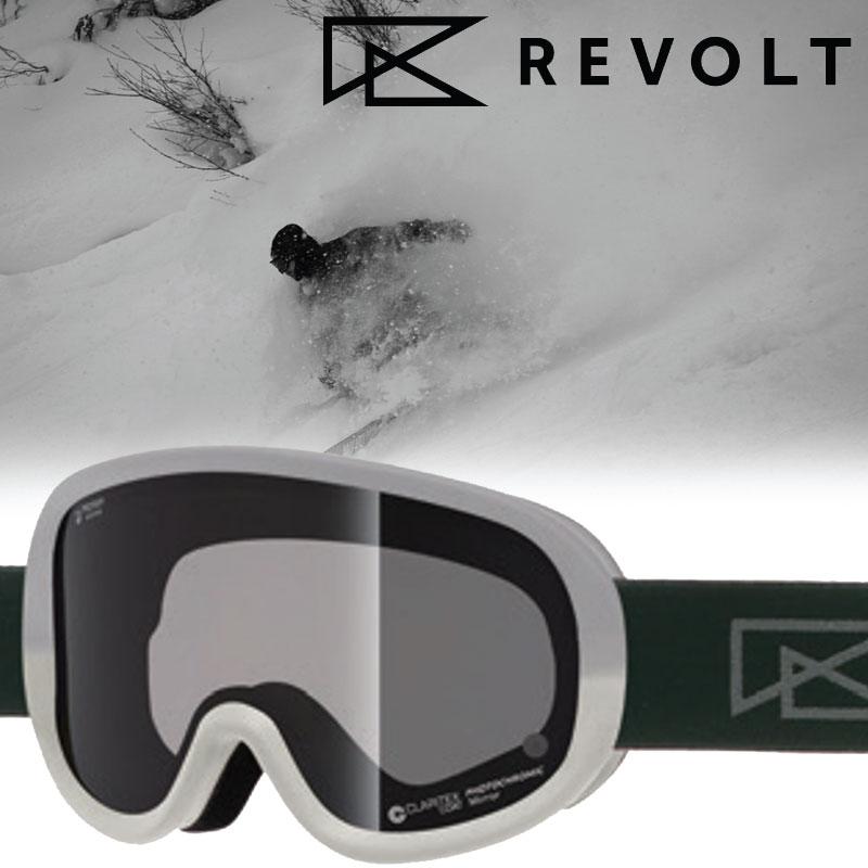 美品　REVOLT SUPER LIGHT FRAME ゴーグル　調光 REVOLT リボルト スノーボード ゴーグル ユニセックス 調光レンズ 平面