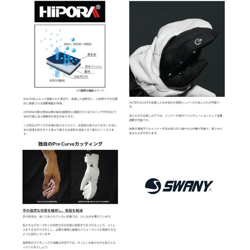 スワニーグローブ バストーン SWANYGLOVES Bastone スノーボード