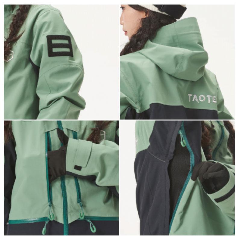タオテック TAOTECH 3Lジップアップシェルジャケット スノーボード