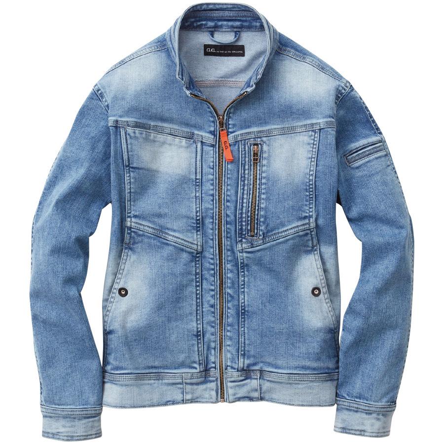 1682-00 G.G. ジージー 異次元ストレッチ デニム 長袖ジャケット 11oz