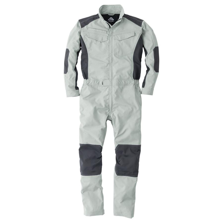 1960 C S Club アクティブ長袖ツナギ ストレッチ テフロン加工 防汚性 撥水性 視認性 作業服 作業着 ワークウェア ユニフォーム オーバーオール オールインワン 1960csclub 作業衣専門店 浜田 ヤフー店 通販 Yahoo ショッピング