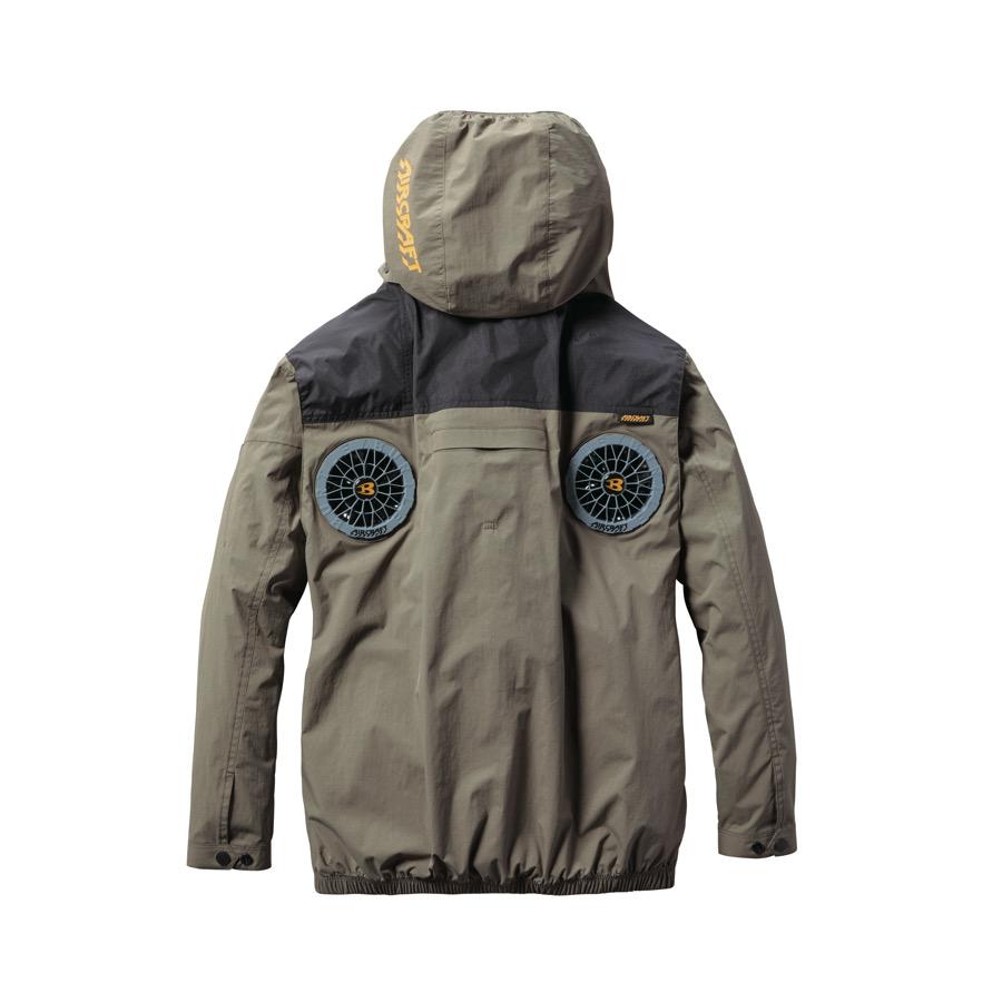 2025年最新　ハイバック　AC2081長袖 アーミカーキ　Lサイズ BURTLE AC2081 バートル AIRCRAFT エアークラフト 2025 春夏