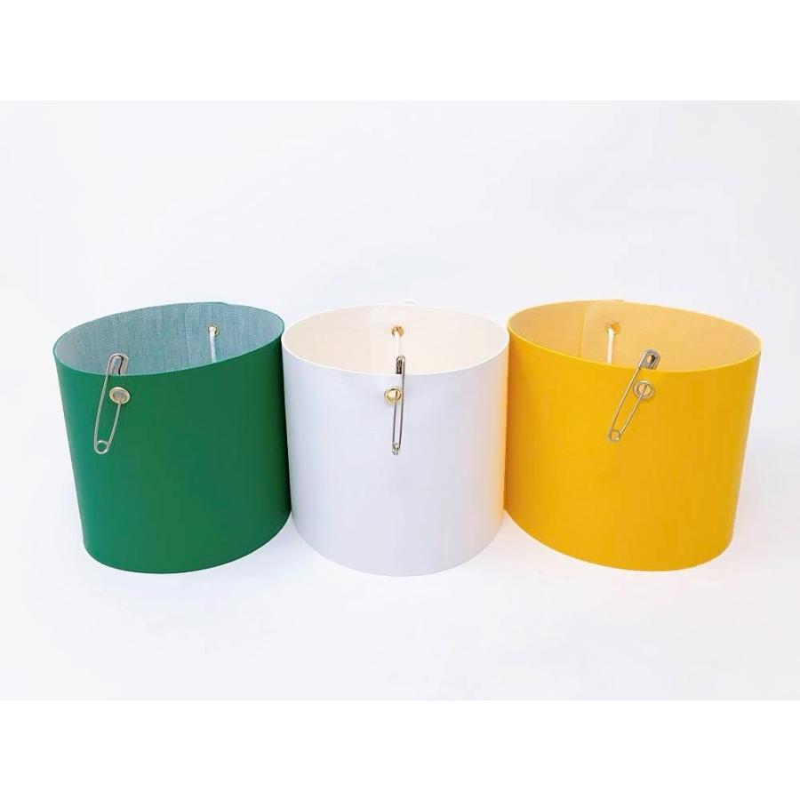 ビニールレザー腕章（ヒモ止め）/ 無地 定番 白色 ホワイト 黄色