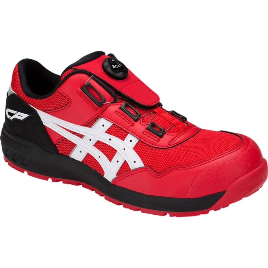 CP209 asics アシックス ダイヤル式安全靴 Boa フィットシステム セーフティシューズ 耐油 耐滑 耐摩耗 fuzeGEL JSAA A種 クラシックレッド/ホワイト 浜田 ヘルメット・作業着・空調服 - 通販 - Yahoo!ショッピング