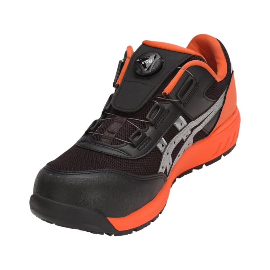 ASICS CP209BOA 青/赤 ダイヤル式　27センチ ウィンジョブ® CP209 BOA® RR2 3E相当 | ブラック×ホワイト