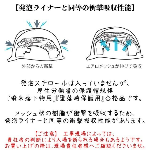 DIC SYA-CSM エアロメッシュ コンパクトシールド面付き 涼しい 作業用ヘルメット（通気孔なし）/ 工事用 建設用 建築 高所 安全 電気工事 電気設備 土木 洗える｜proshophamada｜13