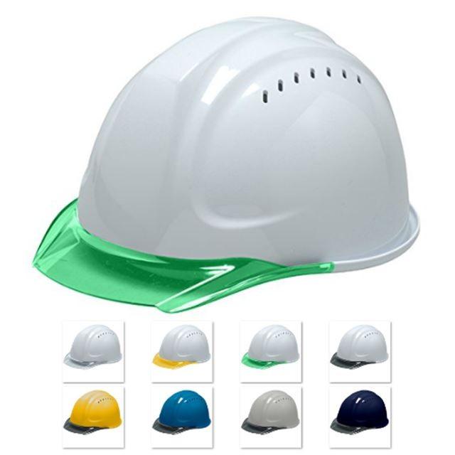 作業用ヘルメット DIC SYA-CVKP 透明ひさし 作業用 ヘルメット（通気孔付き/発泡