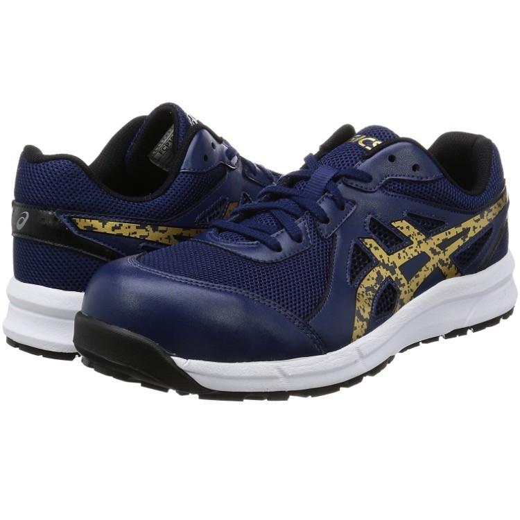 美品！asics ネイビー安全靴 FCP106 JSAA規格 衝撃吸収 耐滑 美品！asics ネイビー安全靴 FCP106 JSAA規格 衝撃吸収 耐滑