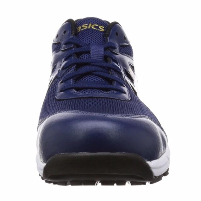 美品！asics ネイビー安全靴 FCP106 JSAA規格 衝撃吸収 耐滑 ASICS FCP-106 asics アシックス ウィンジョブ 安全靴