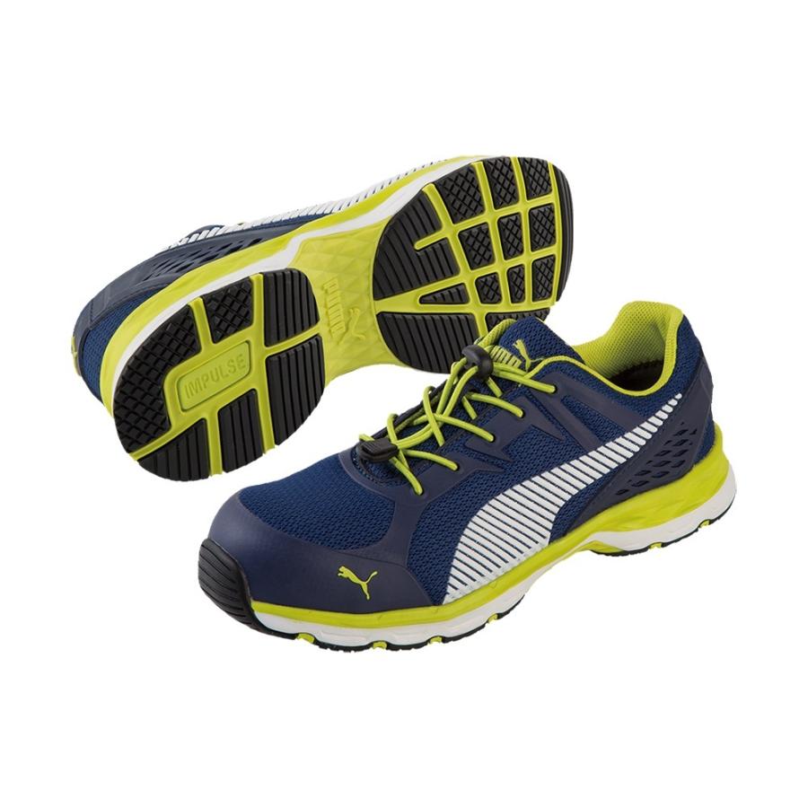 プーマ 安全靴 作業靴 ヒューズモーションセーフティー 28.0 cm イエロー PUMA プーマ 安全靴 セーフティーシューズ メンズ ローカット