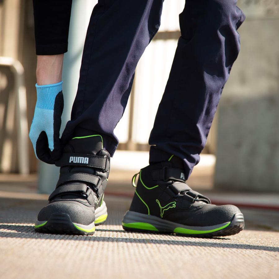 PUMA（プーマ） 安全靴 Rapid Green Mid ミドルカット セーフティ