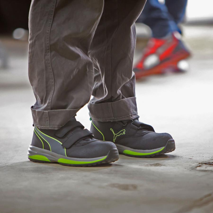 PUMA（プーマ） 安全靴 Rapid Green Mid ミドルカット セーフティ