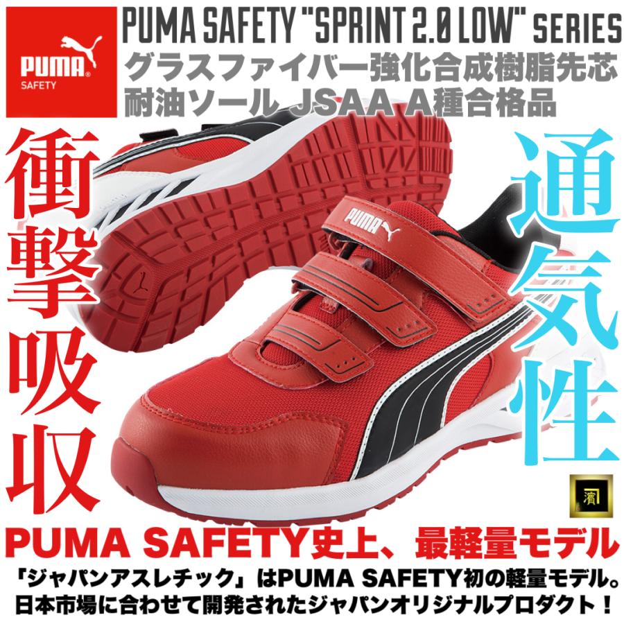 PUMA プーマ 安全靴 Sprint 2.0 Red メッシュ セーフティ PUMA プーマ 安全靴 Sprint 2.0 Red メッシュ セーフティ