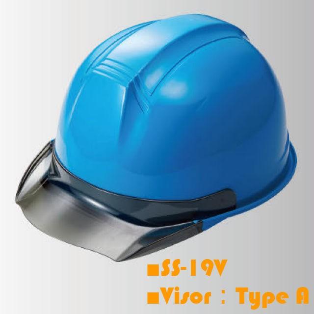進和化学工業 SS-19型T-P式RA 透明ひさし 作業用 ヘルメット（通気孔
