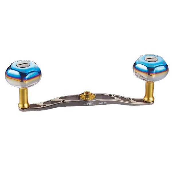 リブレ クランク130 ※センターナット無し 50.2g #チタン/ゴールド 【送料無料】【お取り寄せ商品】