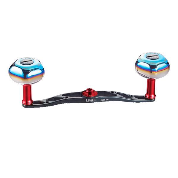 リブレ クランク130 シマノ 右巻き用 52.6g #ガンメタ/レッド 【送料